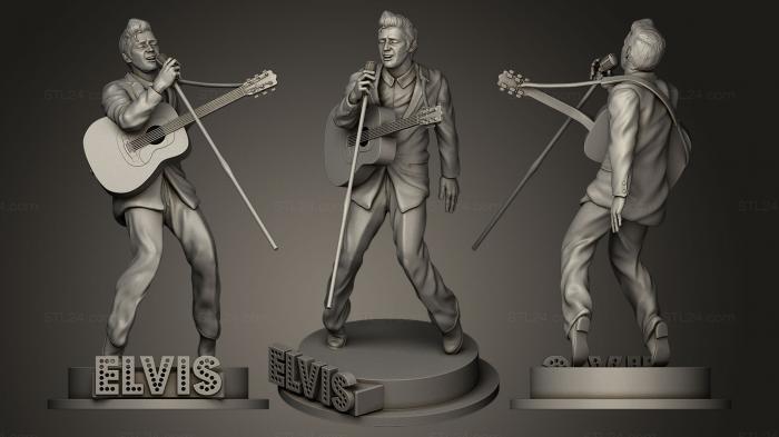 Statues of famous people (Elvis Presley, STKC_0026) 3D models for cnc